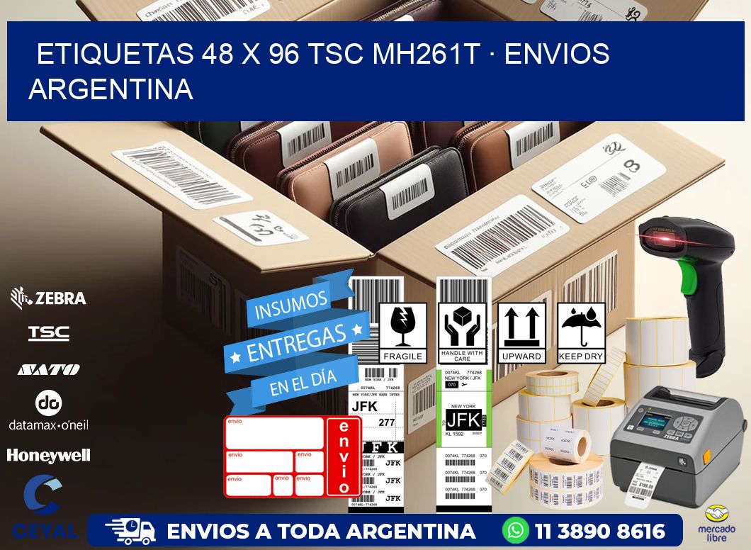 ETIQUETAS 48 x 96 TSC MH261T · ENVIOS ARGENTINA