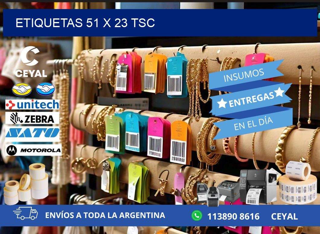 ETIQUETAS 51 x 23 TSC