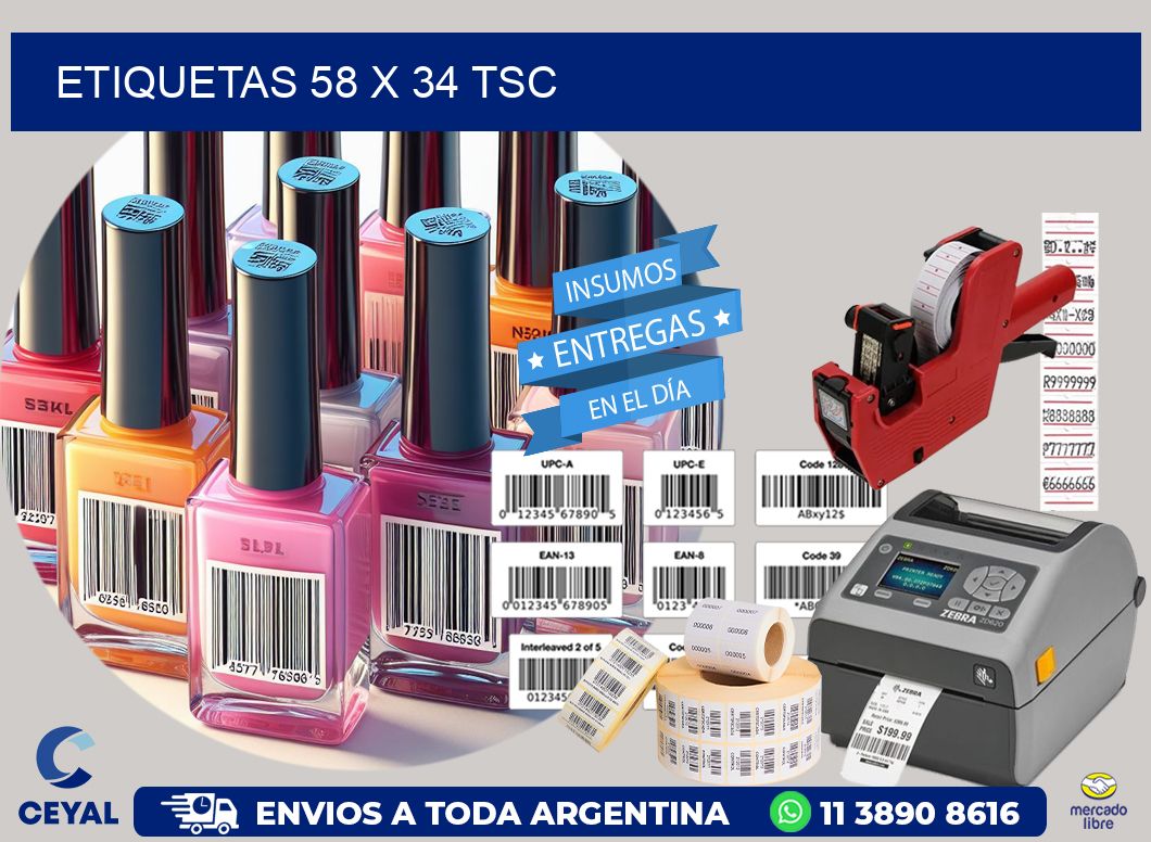 ETIQUETAS 58 x 34 TSC