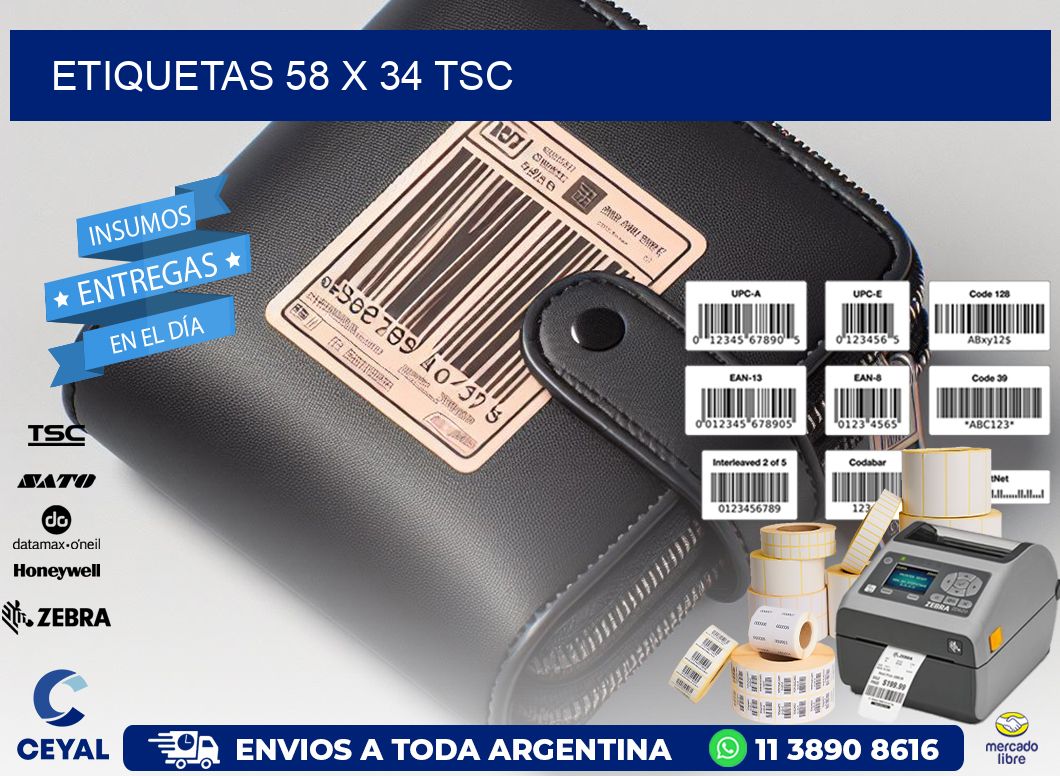 ETIQUETAS 58 x 34 TSC