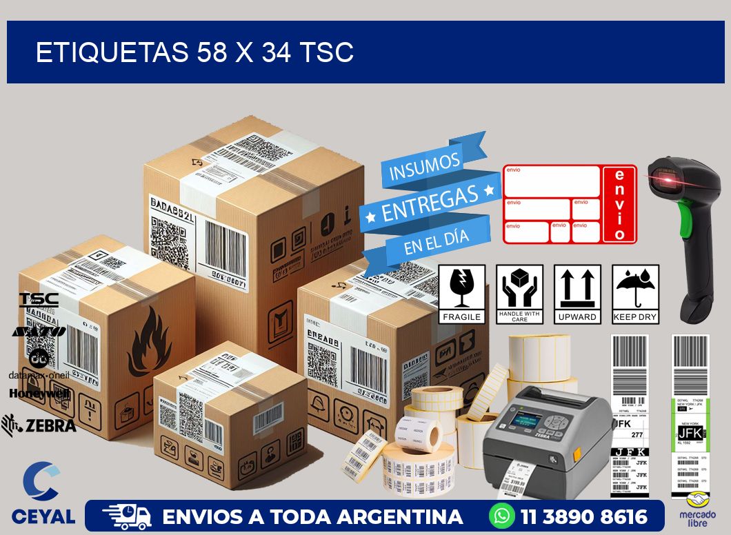 ETIQUETAS 58 x 34 TSC