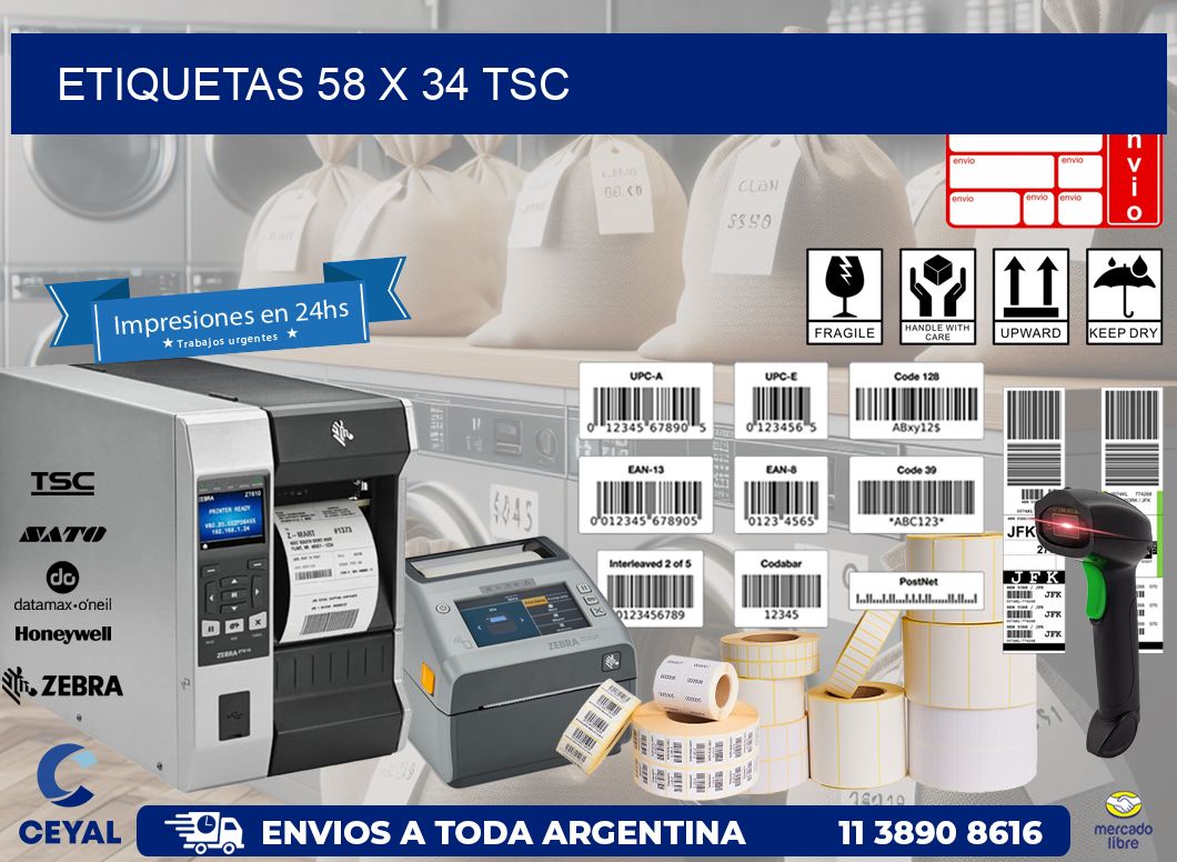 ETIQUETAS 58 x 34 TSC