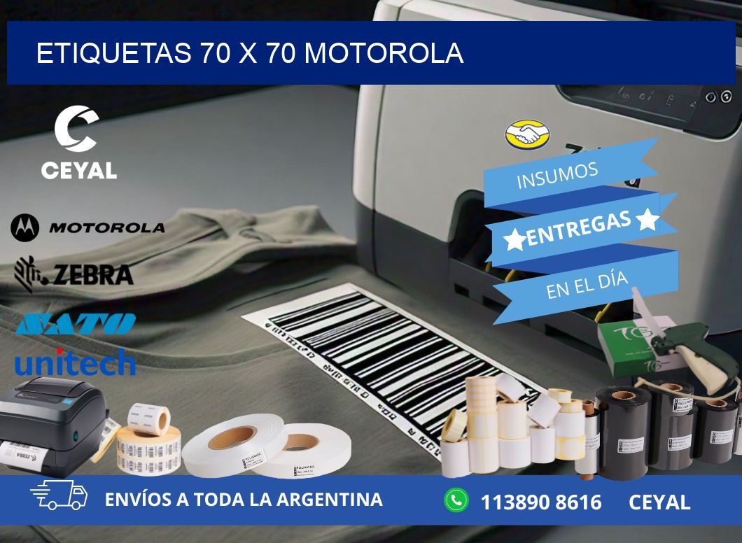 ETIQUETAS 70 x 70 MOTOROLA