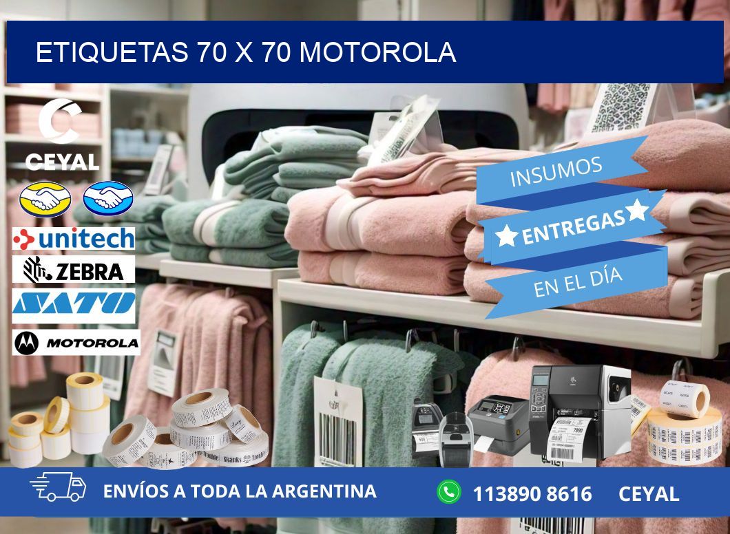 ETIQUETAS 70 x 70 MOTOROLA