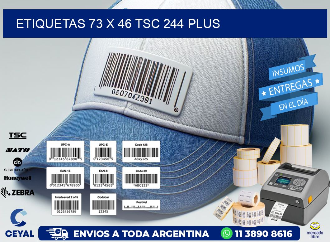 ETIQUETAS 73 x 46 TSC 244 PLUS