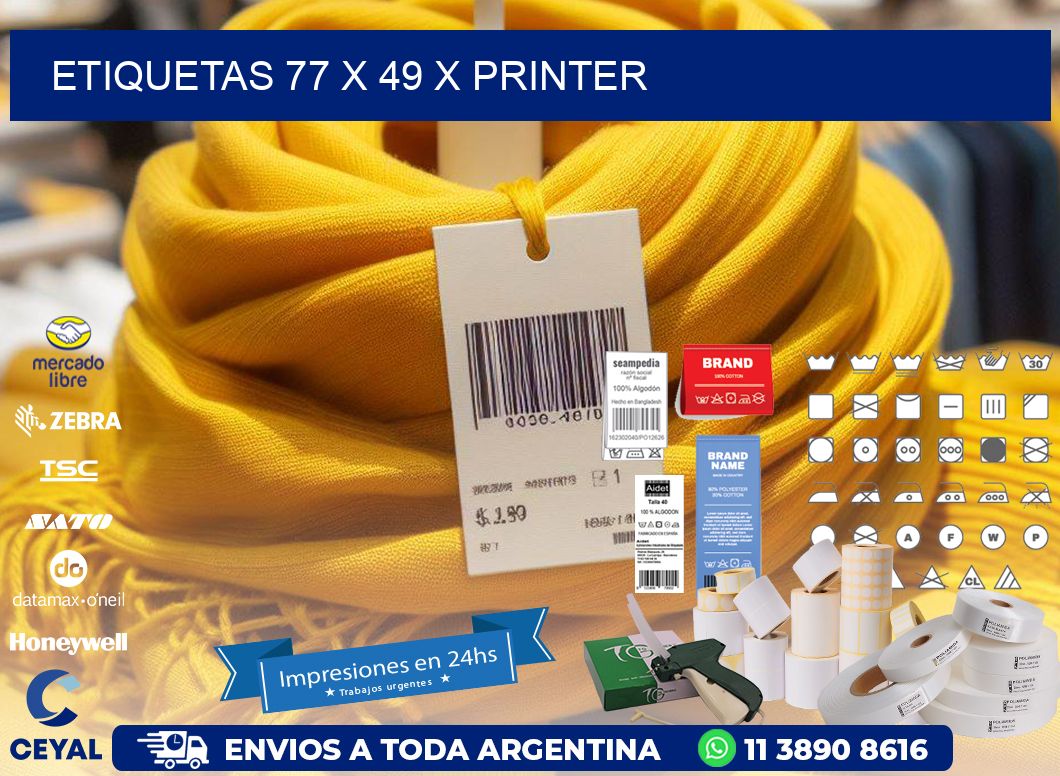 ETIQUETAS 77 x 49 X PRINTER