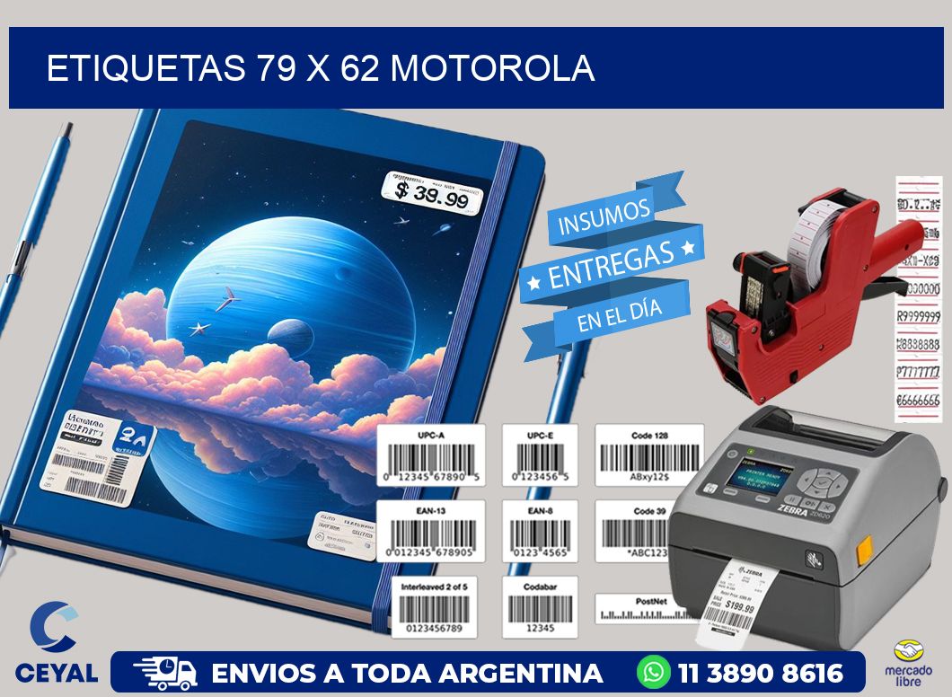 ETIQUETAS 79 x 62 MOTOROLA