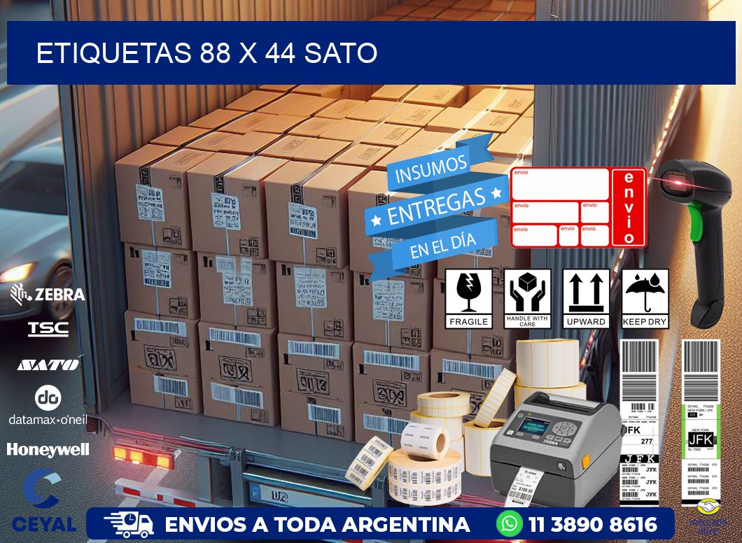 ETIQUETAS 88 x 44 SATO
