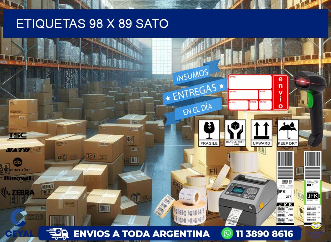 ETIQUETAS 98 x 89 SATO