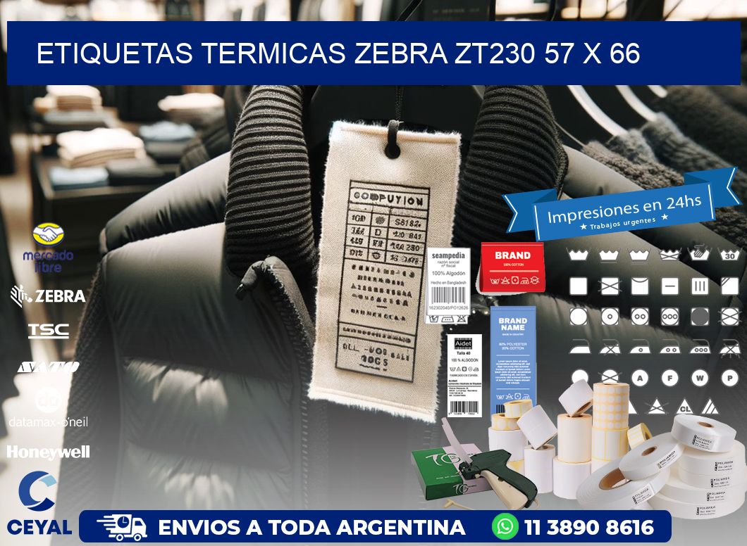 ETIQUETAS TERMICAS ZEBRA ZT230 57 x 66