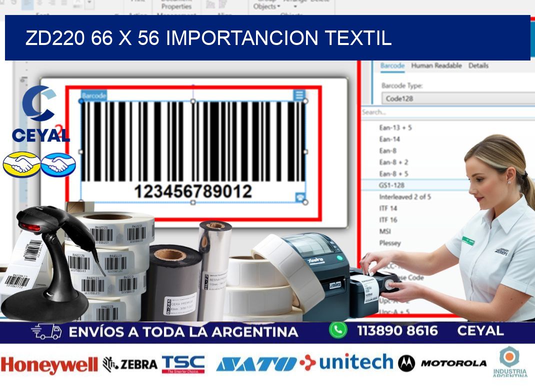 ZD220 66 x 56 IMPORTANCION TEXTIL