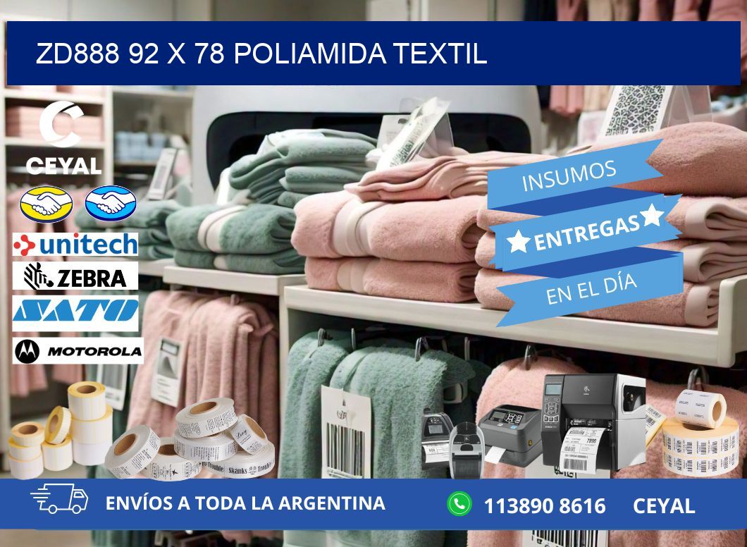 ZD888 92 x 78 POLIAMIDA TEXTIL
