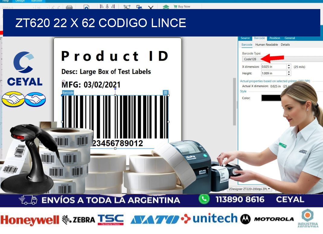 ZT620 22 x 62 CODIGO LINCE