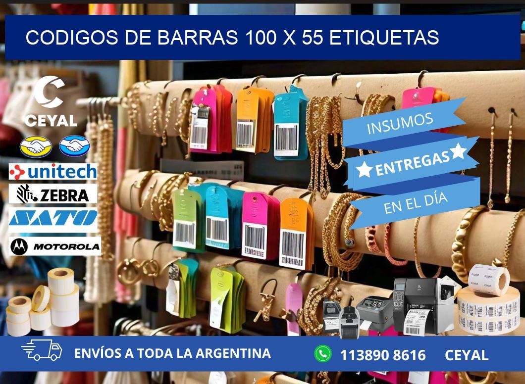 codigos de barras 100 x 55 etiquetas