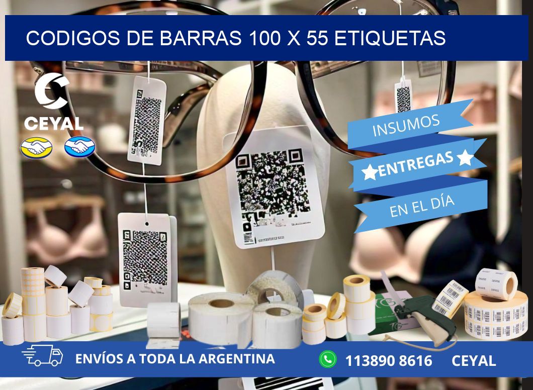 codigos de barras 100 x 55 etiquetas