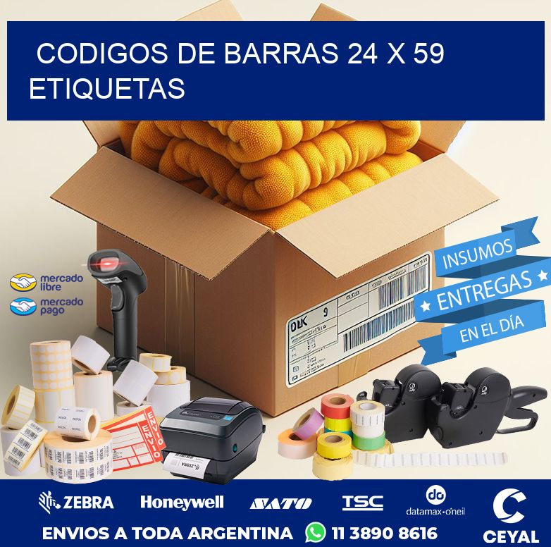 codigos de barras 24 x 59 etiquetas