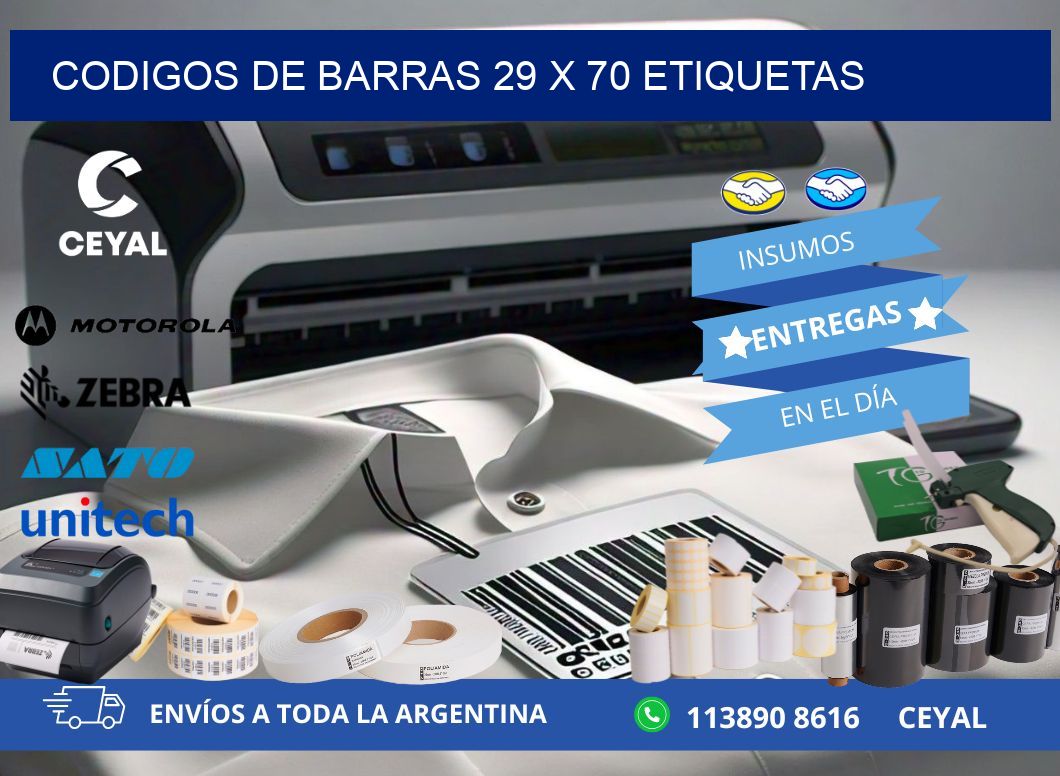 codigos de barras 29 x 70 etiquetas