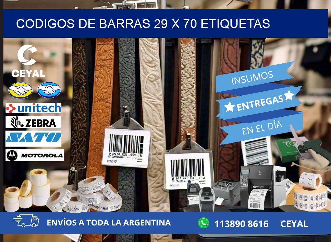codigos de barras 29 x 70 etiquetas