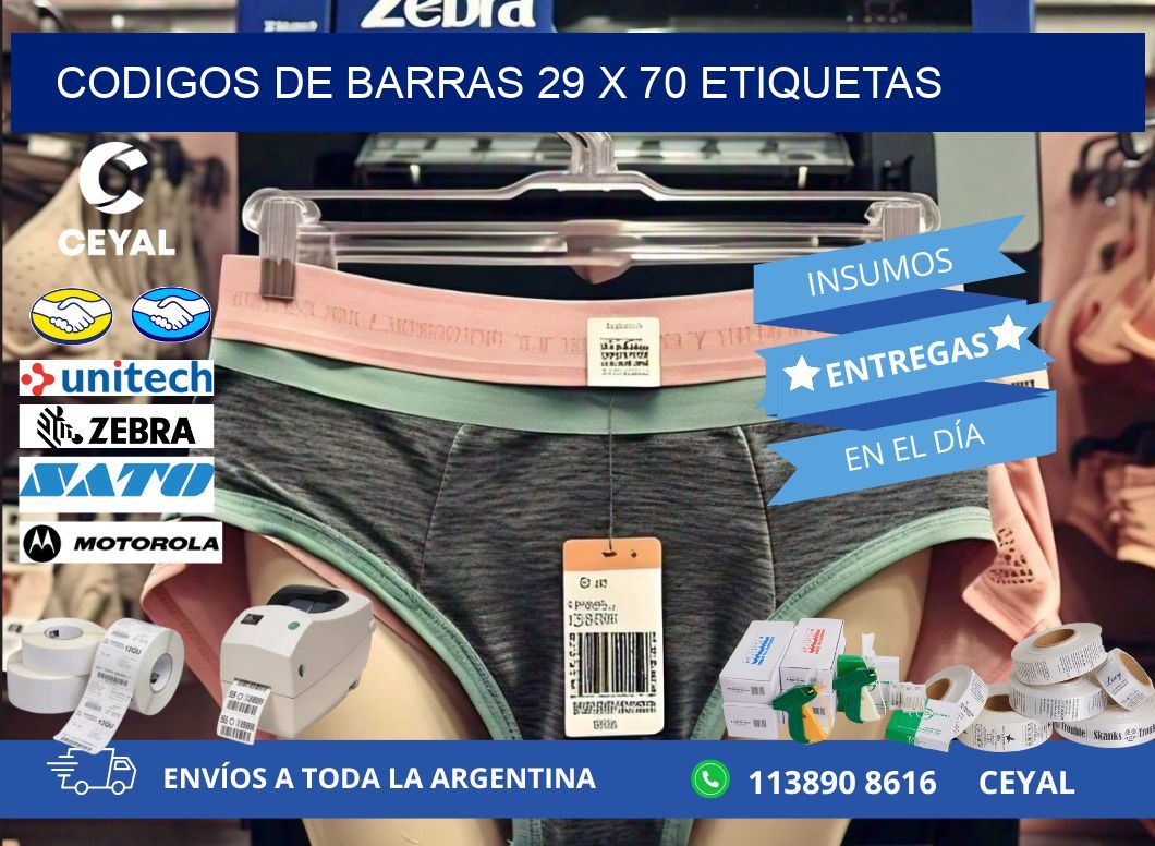 codigos de barras 29 x 70 etiquetas