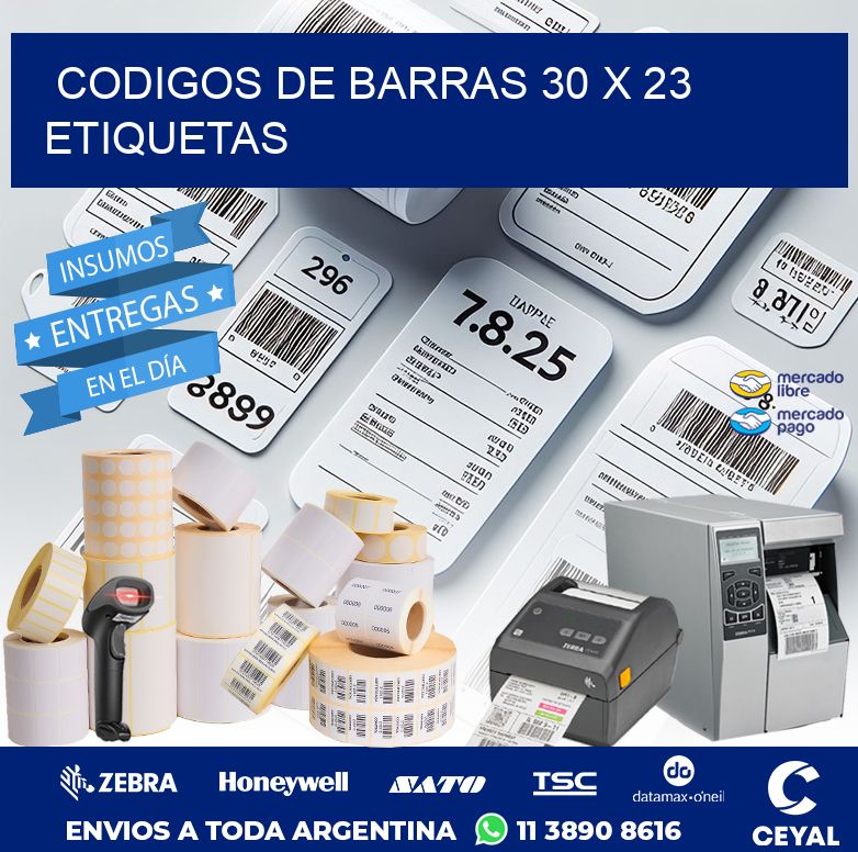 codigos de barras 30 x 23 etiquetas