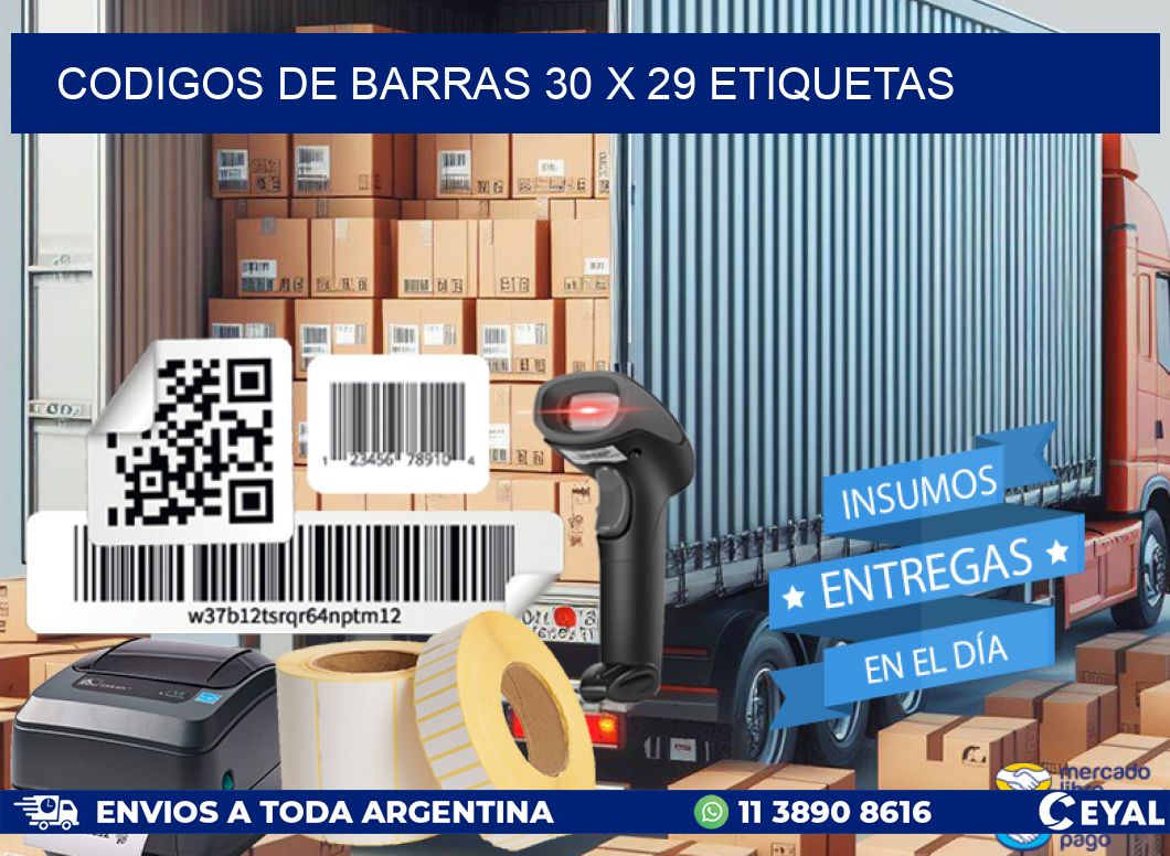 codigos de barras 30 x 29 etiquetas