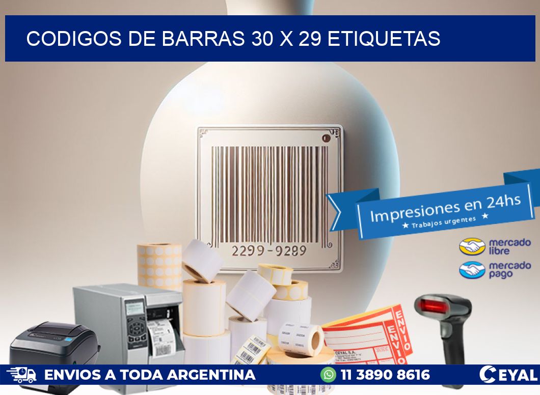 codigos de barras 30 x 29 etiquetas