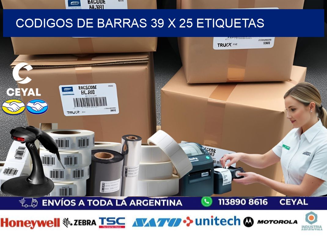 codigos de barras 39 x 25 etiquetas