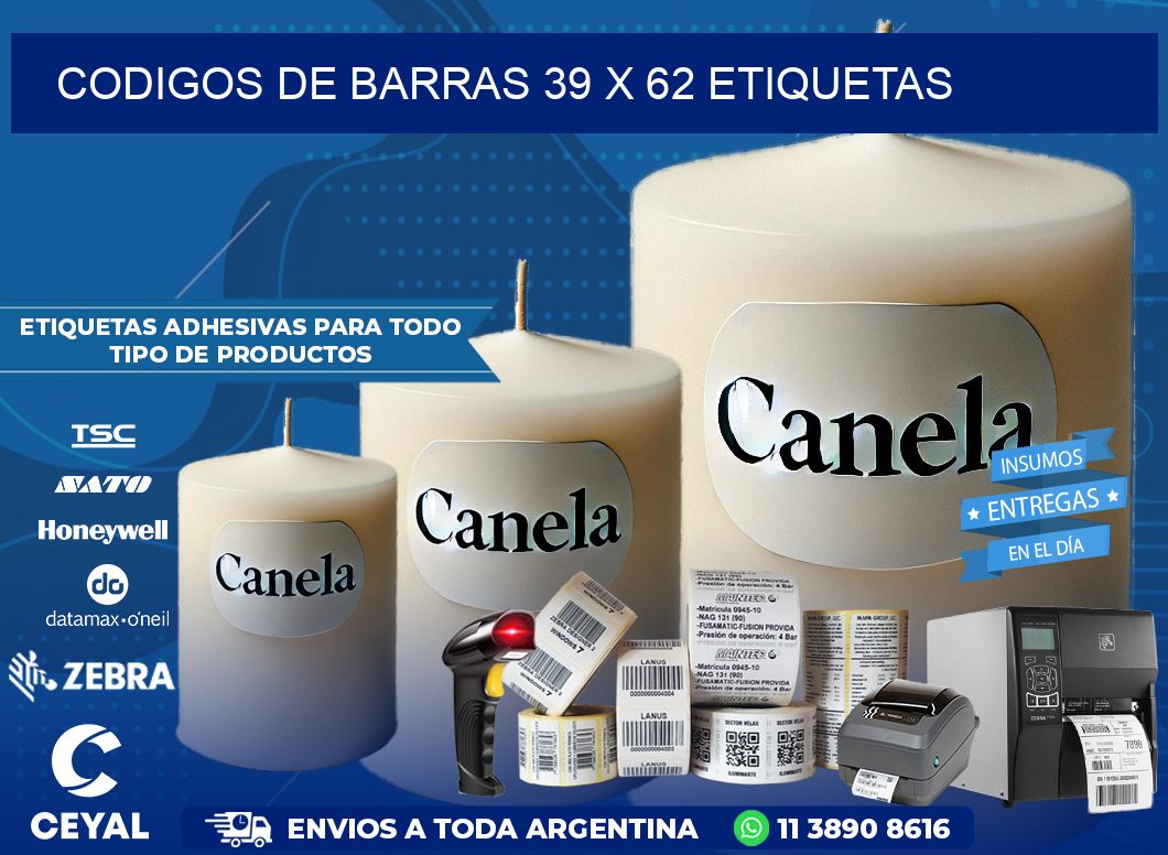 codigos de barras 39 x 62 etiquetas