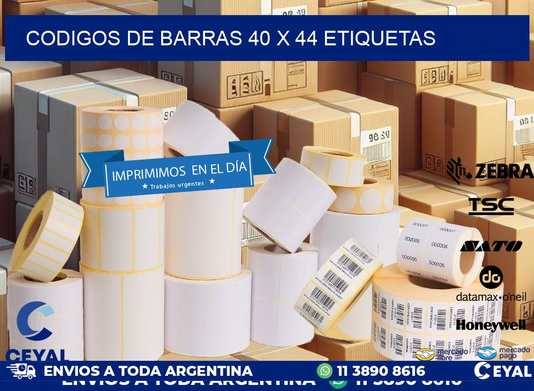 codigos de barras 40 x 44 etiquetas