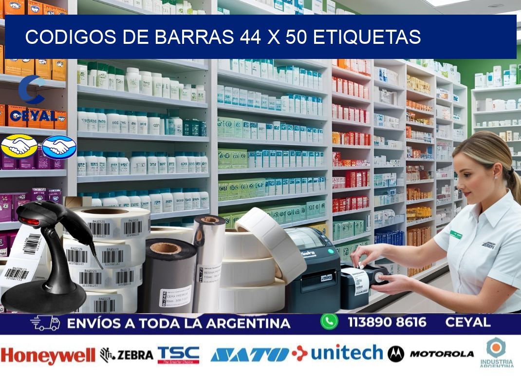 codigos de barras 44 x 50 etiquetas