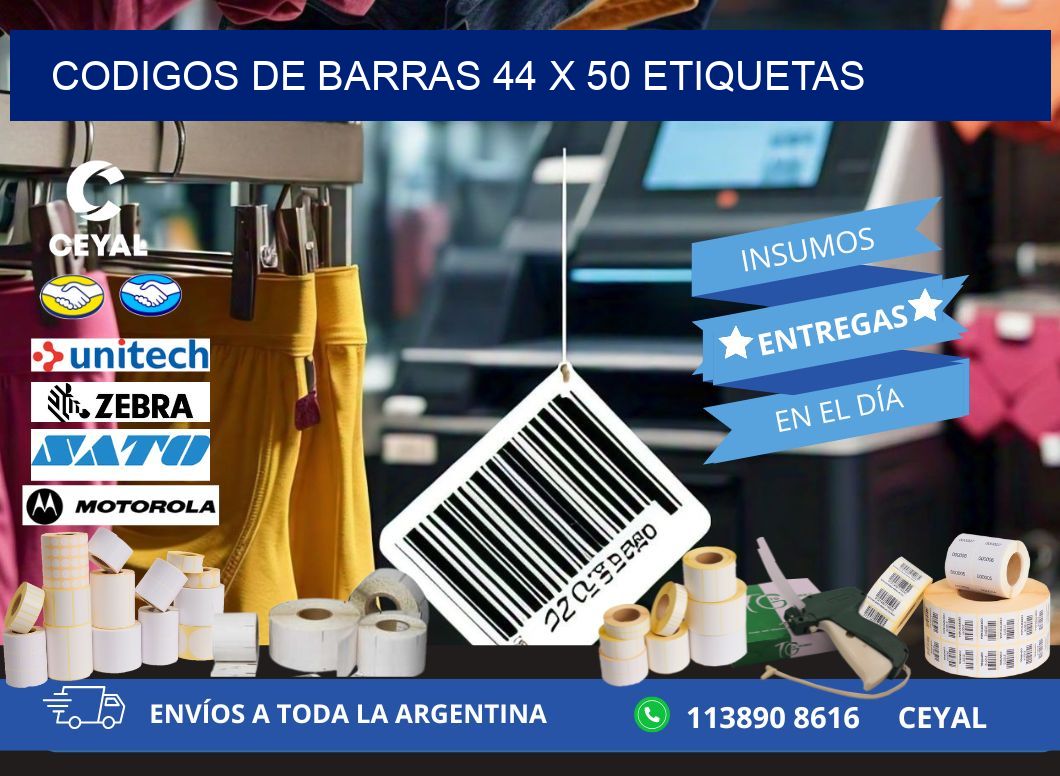codigos de barras 44 x 50 etiquetas