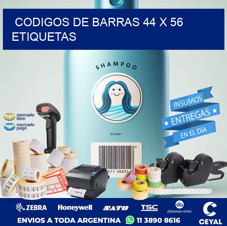 codigos de barras 44 x 56 etiquetas
