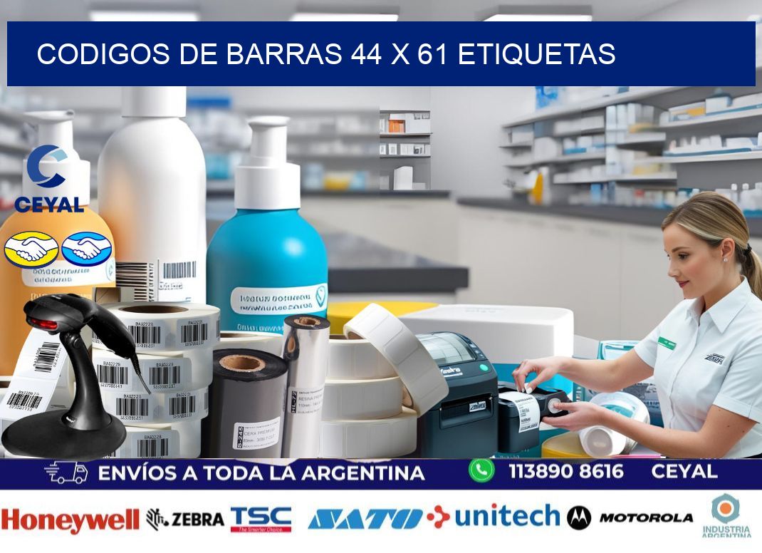 codigos de barras 44 x 61 etiquetas
