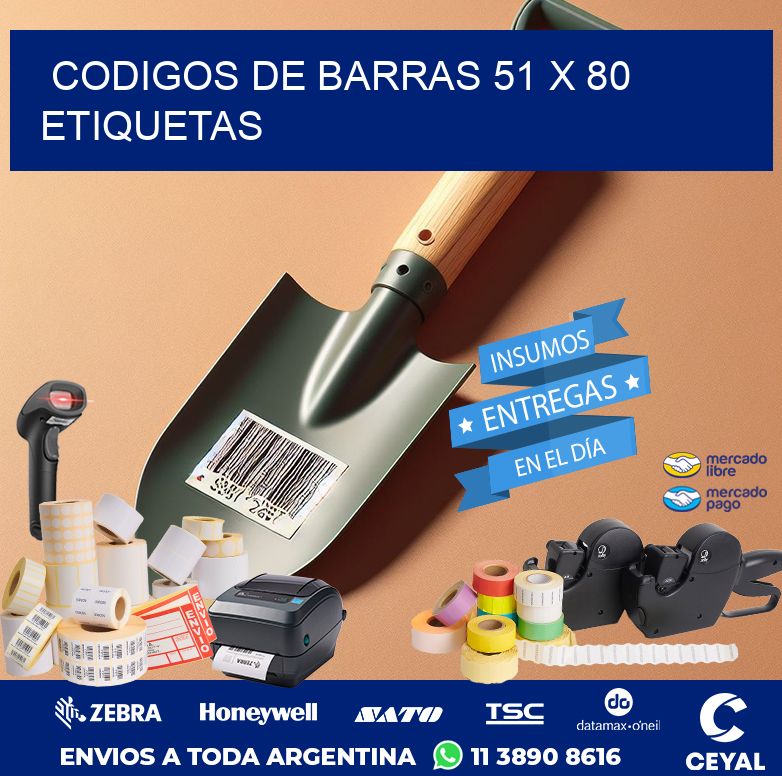codigos de barras 51 x 80 etiquetas