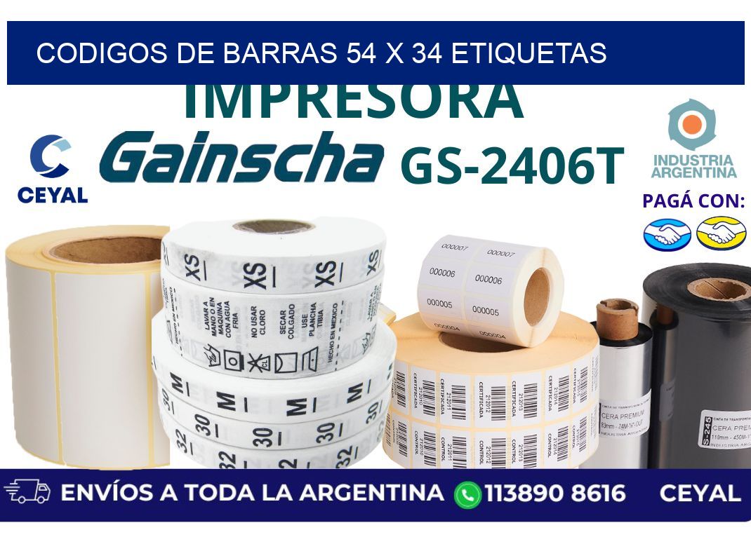 codigos de barras 54 x 34 etiquetas