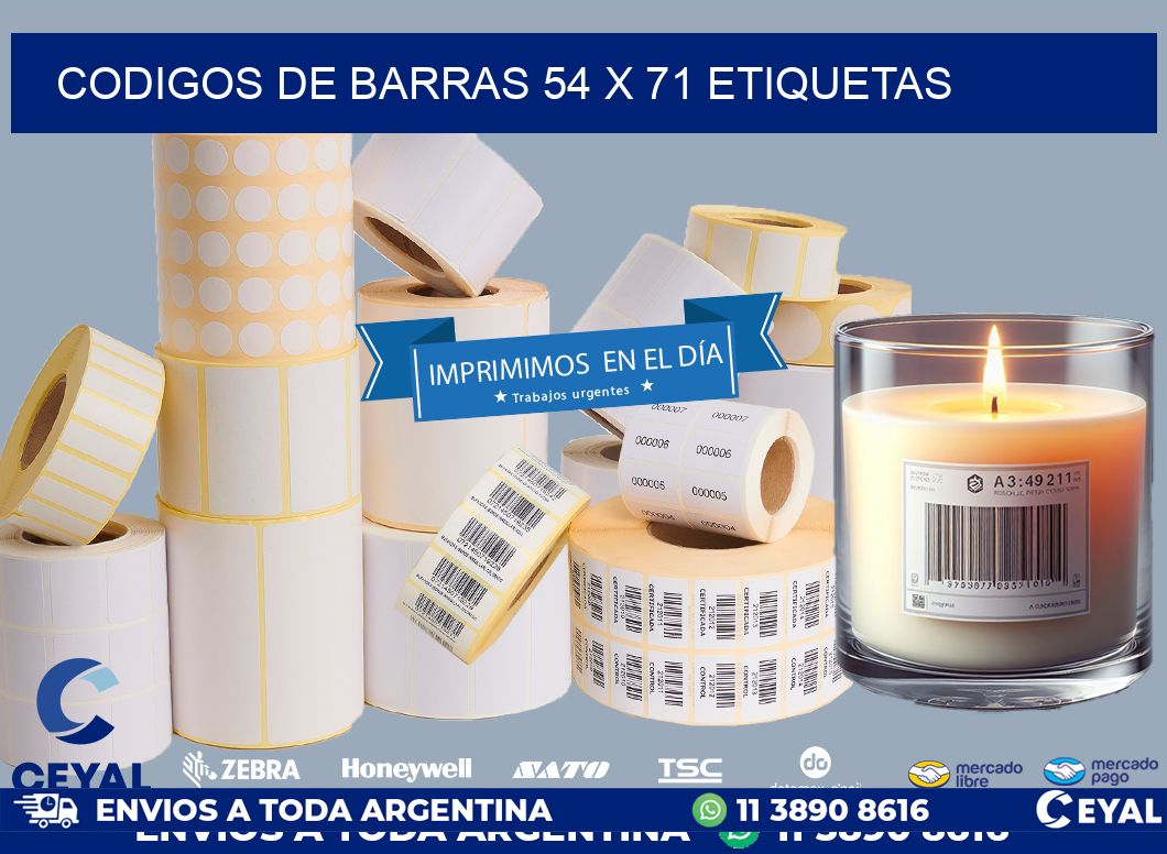 codigos de barras 54 x 71 etiquetas
