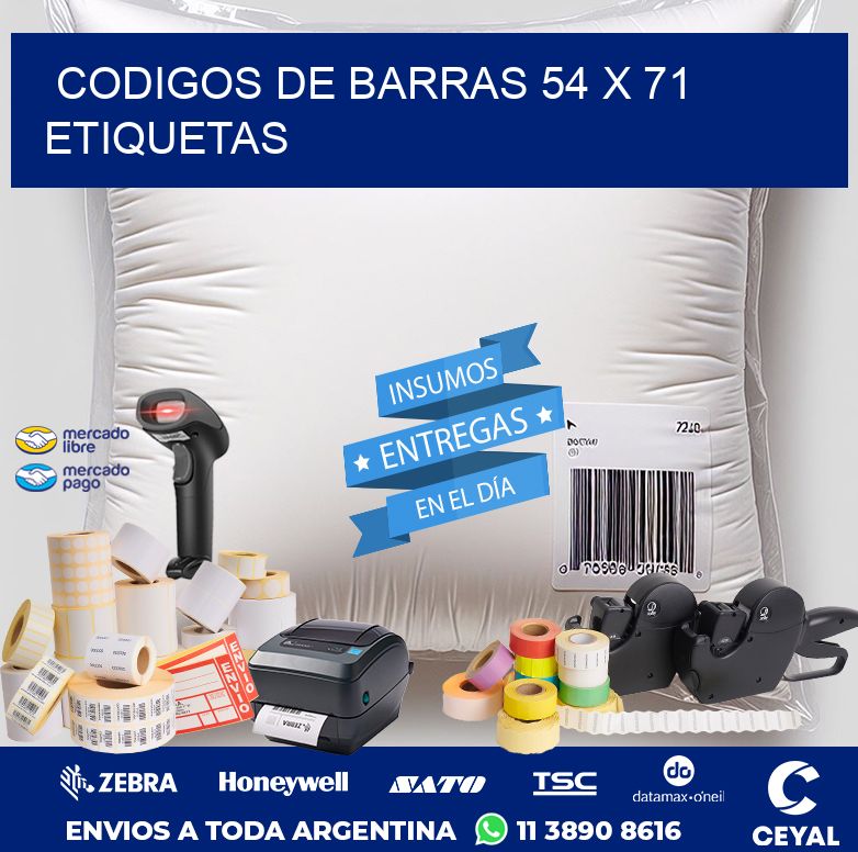 codigos de barras 54 x 71 etiquetas
