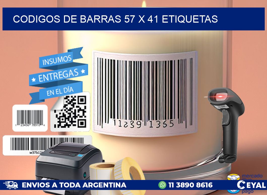 codigos de barras 57 x 41 etiquetas