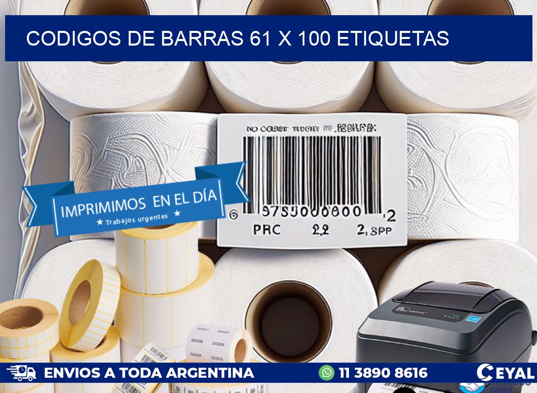 codigos de barras 61 x 100 etiquetas