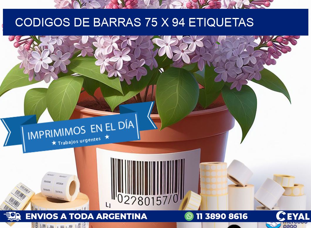 codigos de barras 75 x 94 etiquetas