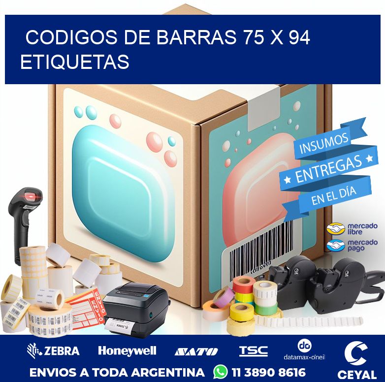 codigos de barras 75 x 94 etiquetas