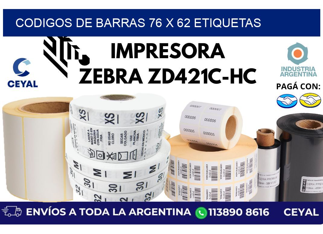 codigos de barras 76 x 62 etiquetas
