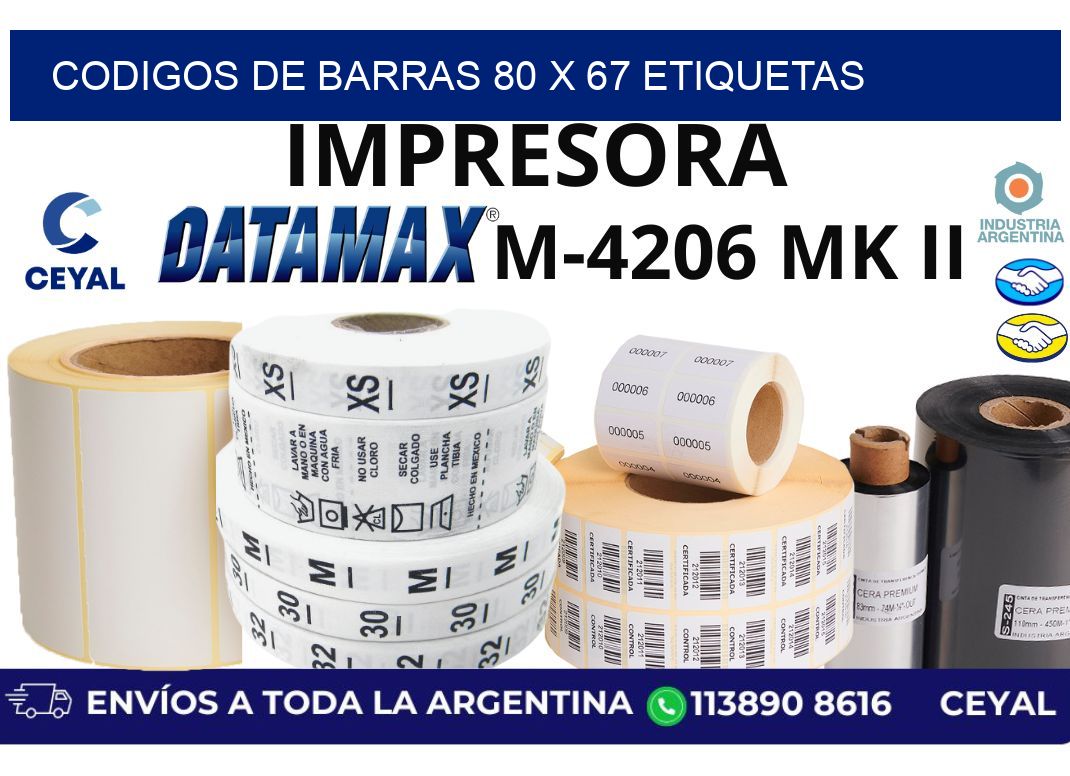 codigos de barras 80 x 67 etiquetas