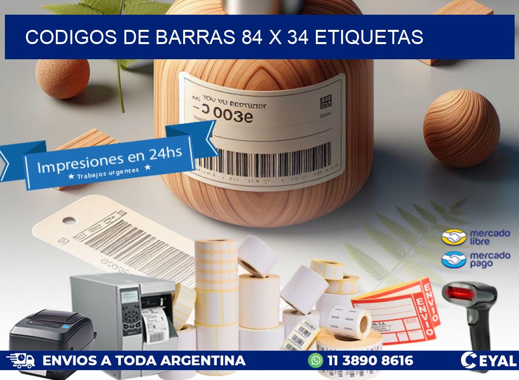 codigos de barras 84 x 34 etiquetas