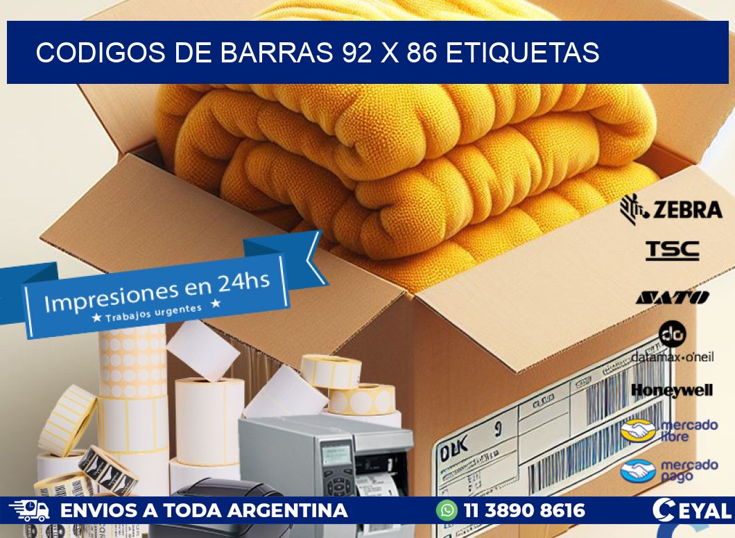codigos de barras 92 x 86 etiquetas