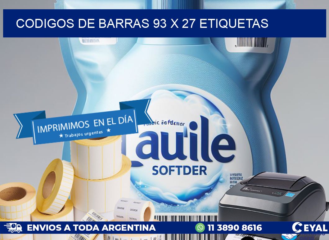 codigos de barras 93 x 27 etiquetas