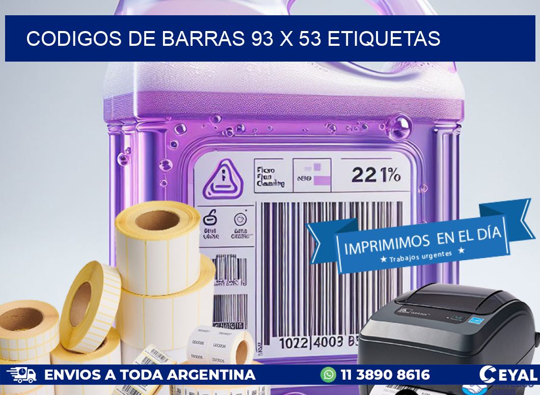 codigos de barras 93 x 53 etiquetas