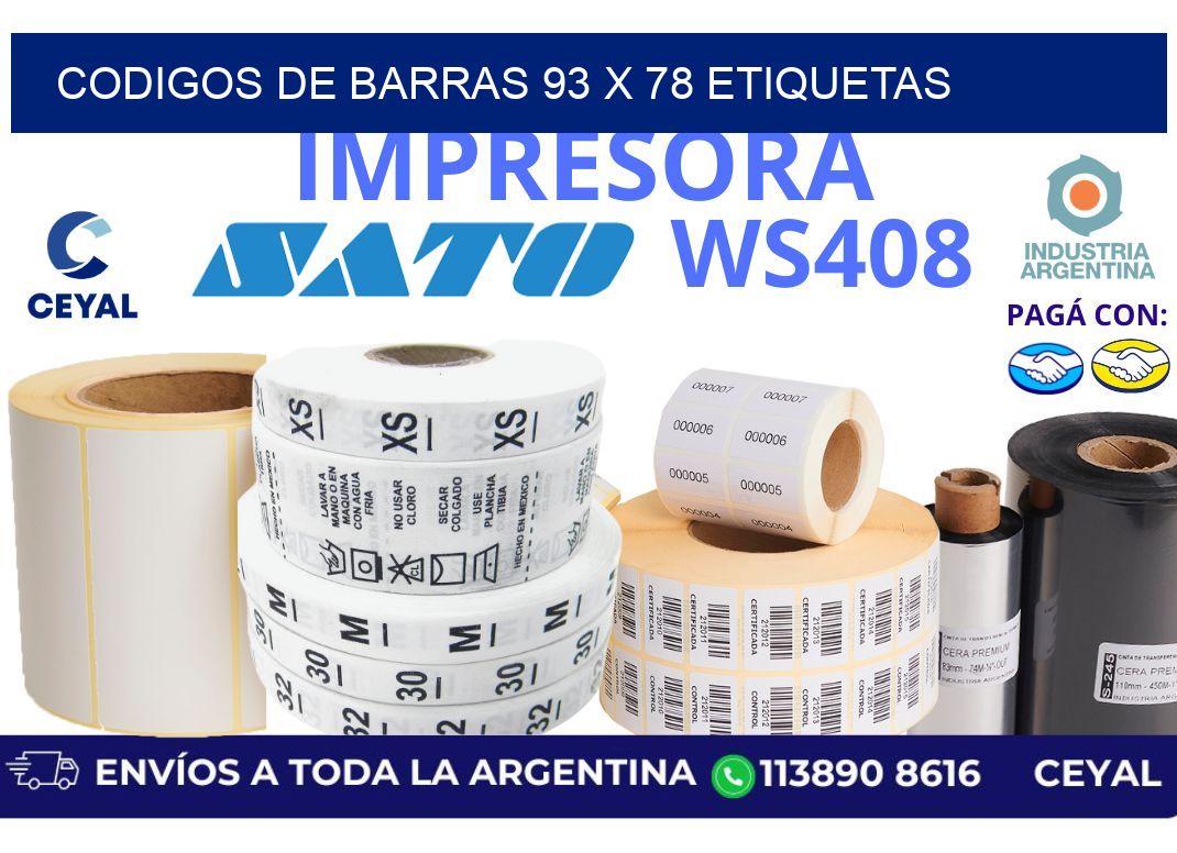 codigos de barras 93 x 78 etiquetas