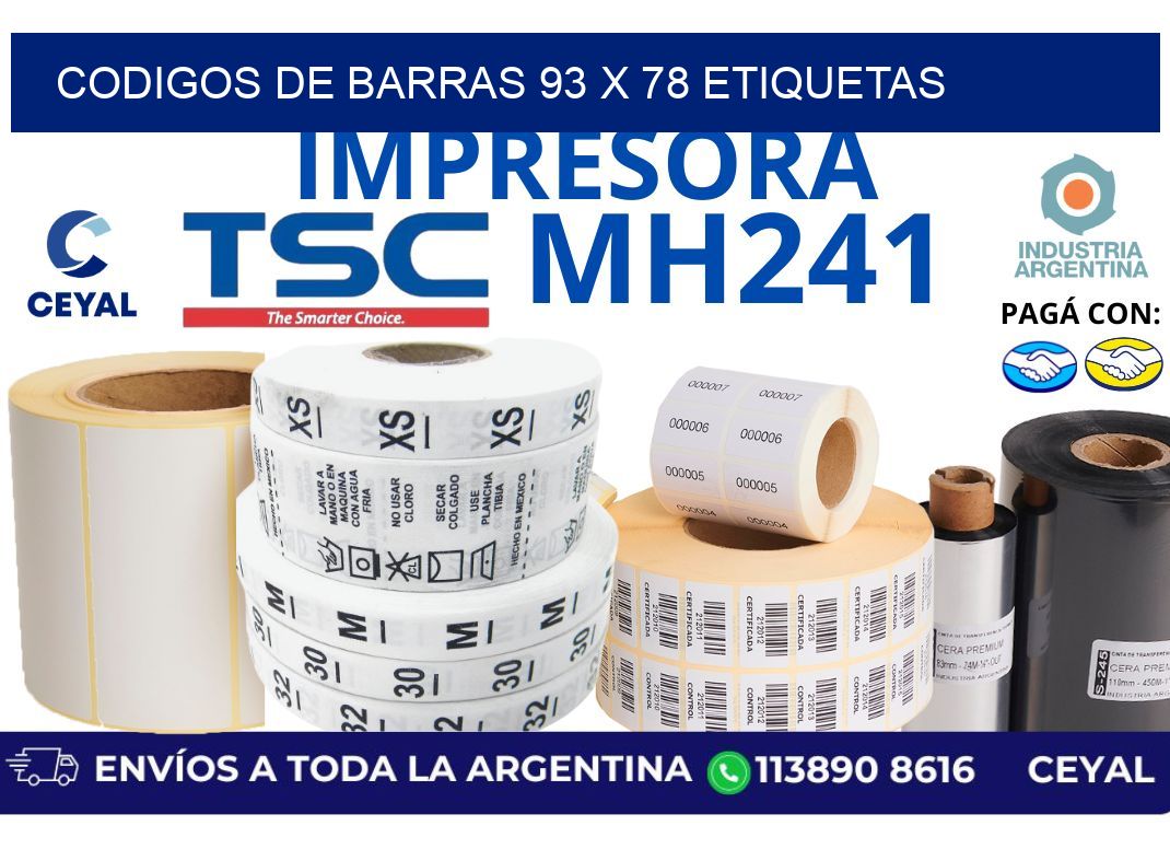 codigos de barras 93 x 78 etiquetas
