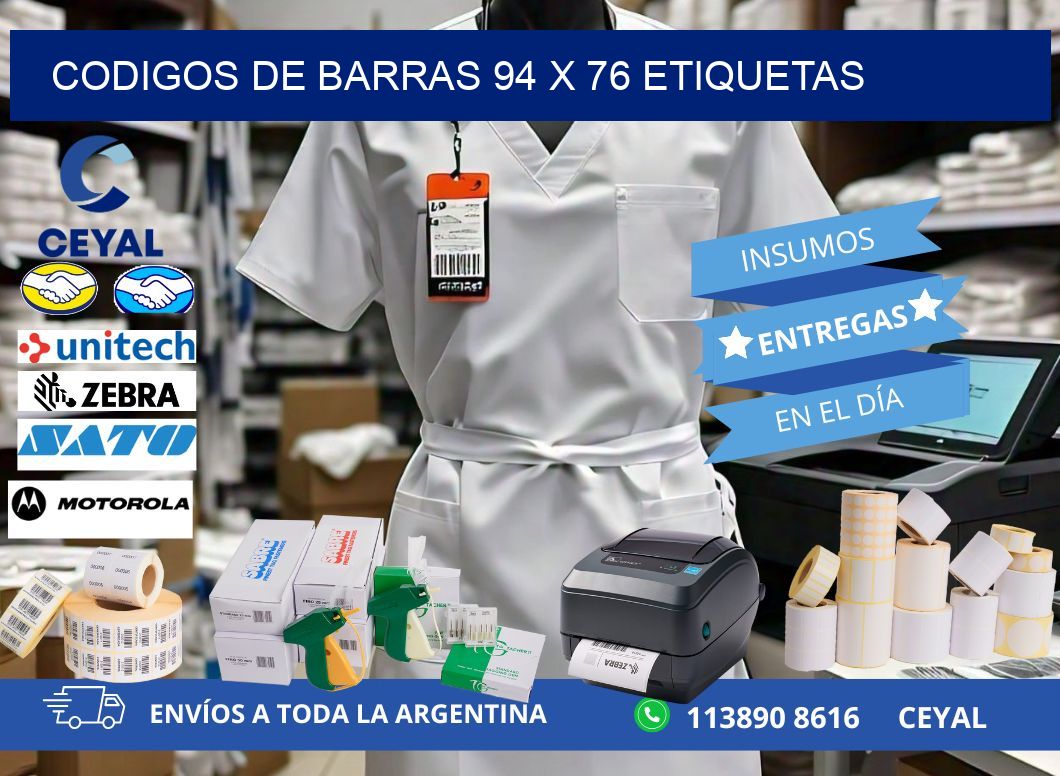 codigos de barras 94 x 76 etiquetas